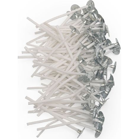 Mechas de algodón con placa 21N 6 cm 100 unidades