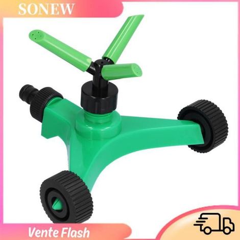 Sonew Arroseur rotatif Sprinkler en Rotation Automatique à 360 Degrés, 3 Bras Arrosage de Buse de Jardin Système jardin essence (1/5)