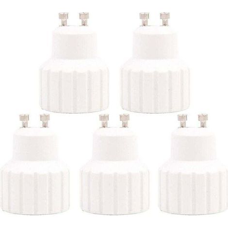 Adaptateur Douille GU10 - Céramique Résistante à la Chaleur - Pour Ampoules LED et Halogènes Jusqu'à 50 W - 1 Pièce (1/5)