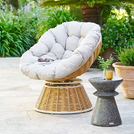 Fauteuil de jardin Nymely beige - Hespéride (1/5)