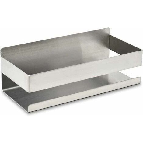Bathroom shelf for shampoo and shower gel, chrome shower storage, no-drill shower shelf, suction cup shower holder, silver shower soap dish,