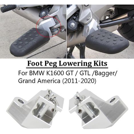Tieferlegungssatz für die Beifahrerfußstütze, kompatibel mit BMW K1600GT/GTL/Bagger/Grand America 2011-2020 (1/5)