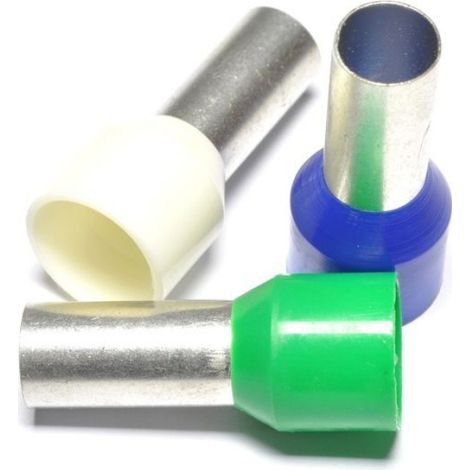 Embout De Câble Isolé - 6 mm² - 12 mm - Jaune - 100 Pièces - Cuivre Étamé - Polypropylène