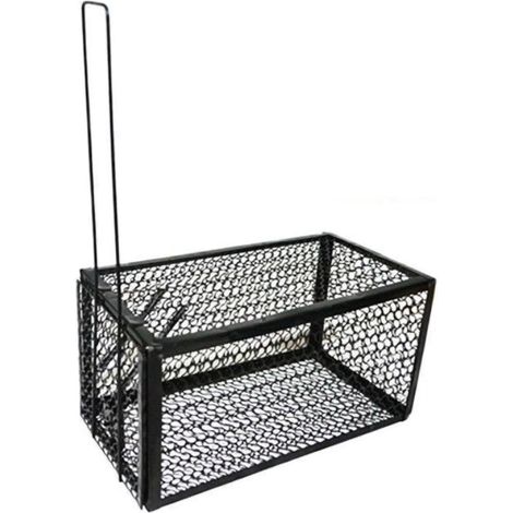 Piège à souris en acier inoxydable, Cage de capture pour rats et rongeurs, verrouillage automatique pour le bureau et la maison, 28x15x15cm/11.02x5.91x5.91in