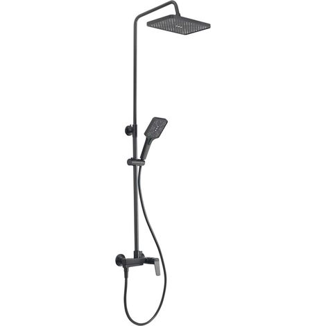 Aqualine Flery - Conjunto de ducha con grifo, gun metal FY690GM (1/5)