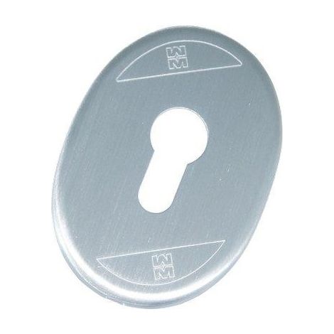MOSTRINA PORTA BLINDATA 95417 MOTTURA • F.SAGOM CROMO SATINATO MM 65X90 (1/2)