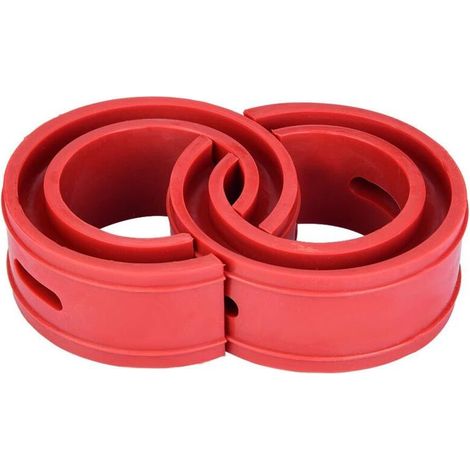 2Pc Universal Car Spring Buffer Shock Absorber, Red Car Bumper Type Spring Shock Absorber (D), A (1/5)