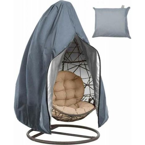 Housse anti-poussière pour balançoire en coquille d'oeuf, housse de chaise pour balançoire-gris, 210D-115190cm-1 pièce (1/4)
