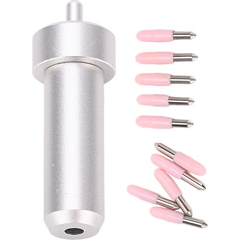 Lot de 10 porte-lames Fine Point en acier allié, lames de coupe 30°, manche en alliage d'aluminium, compatible Cricut Joy (1/5)