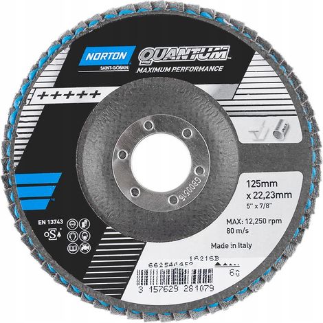 Disco a lamelle Norton Clipper Quantum R996 125 mm ceramica