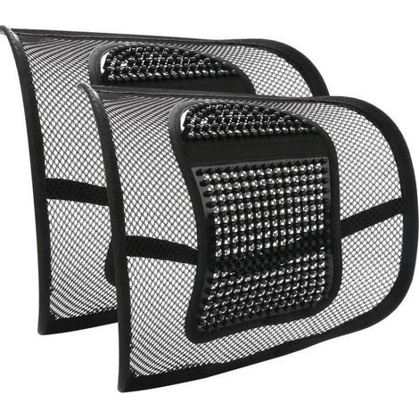 Support Lombaire - Universel - 2pcs - Ergonomique - Maille - Massage (1/4)