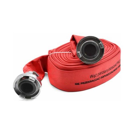 Garronda Tuyau Plat 2" Ø 50mm de 20 m Layflat avec Raccords Rapides Rouge