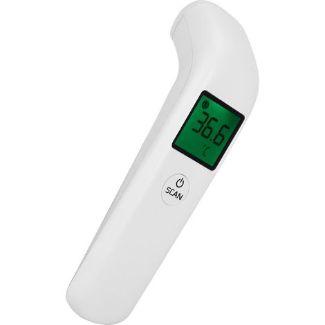 Thermomètre Infrarouge Frontal Sans Contact - Alerte Fièvre et Mémoire de 50 Mesures