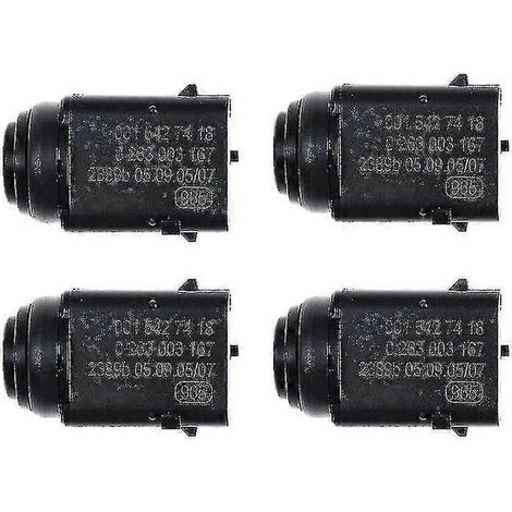 4 Abstandssensoren für Parksensoren PDC – Kompatibel mit Mercedes-Benz W203, W209, W210, W211, W220, W163, W168, W215, W251, S203, C203 – Artikelnummer 0015427418 / 0263003167