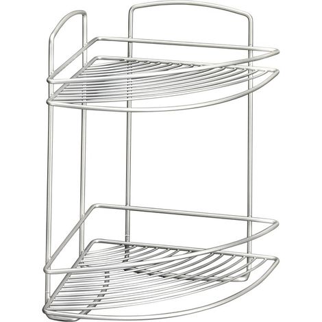 Etagère d'Angle à 2 Niveaux Série Onda - cm.22x22x35