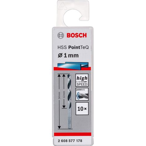 Zubehör: 10x HSS PointTeQ Spiralbohrer (für Metall, 1 x 12 x 34 mm, Zubehör für Akkuschrauber) (1/4)