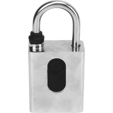 Cadenas à empreinte digitale avec application de déverrouillage, structure stable, serrure intelligente Bluetooth avec 2 clés (1/5)