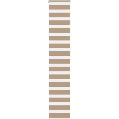 Doppelrollo Sandbraun 45x200 cm Stoffbreite 40,9 cm Polyester