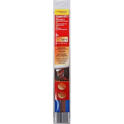 Rothenberger Hartlötstab Kupfer Rolot 607 5 Stäbe Lötstab (1/5)