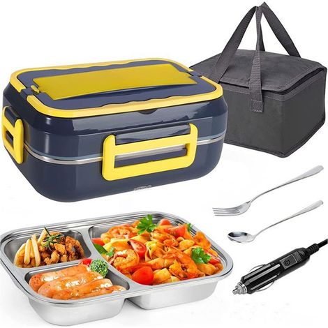 Irovami Ensemble boîte lunch chauffante – inox, sac isotherme, prise UE (1/5)