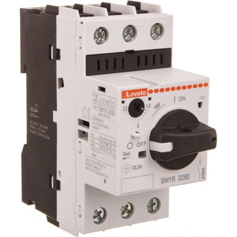 Motorschutzschalter mit Drehknopf 0,75 kW bei 400 V AC 1,6–2,5 A 100 kA SM1R0250