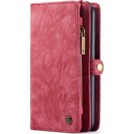 Étui portefeuille amovible pour Samsung Galaxy S20 Ultra - Rouge vintage - Coque avec rangement cartes (1/5)