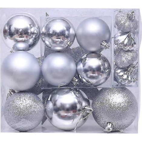 18-teiliges Set bruchsicherer Weihnachtsbaumkugeln für Hochzeits- und Partydekorationen (1/5)