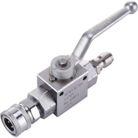 Kit de válvula de bola para hidrolavadora Tool Daily, conexión rápida de 3/8" para manguera de hidrolavadora, 4500 PSIdengyank-Crezuo-Crezuo