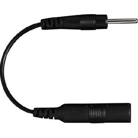 Adaptador Dungeon Lab de conector hembra banana de 4 mm a pin de 2 mm