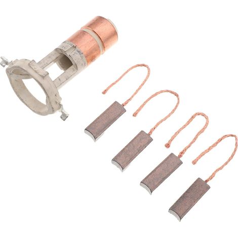 1ensemble Kit de Brosses Alternateur Cuivre avec Bague Collectrice Kit de Remplacement pour Générateur Automobile Moteur Électrique et Réparation Moteur (1/5)