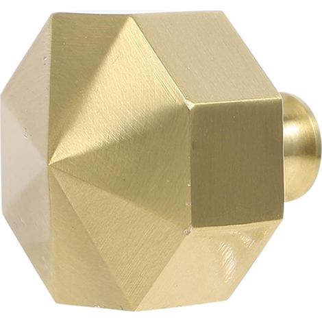 Bouton de Porte en Laiton Octogonal Moderne pour Placard, Poignée Sûre sans Bavures, Installation Simple pour Armoire ou Cabinet (1/5)