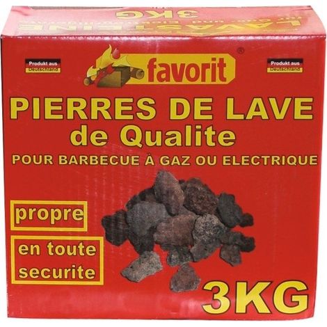 Piedra de lava de 3 kg para barbacoa - Favorit