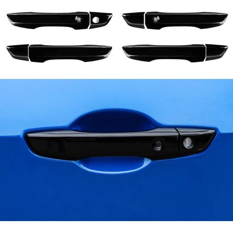 Per accessori Civic di decima generazione Copri maniglia per porta Decorazione esterna compatibile con Honda Civic 2021 2020 2019 2018 2017 2016 con fori di bloccaggio Smart Auto -Nero (1/5)