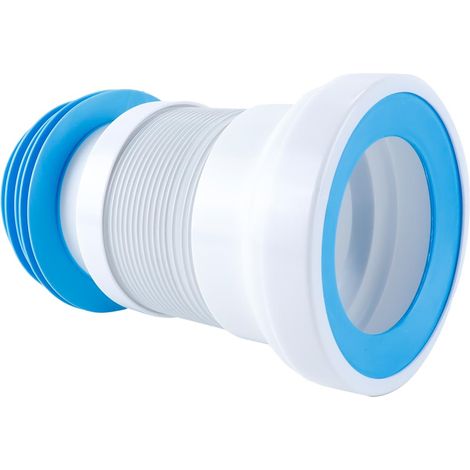 Raccord de tuyau de toilette universel – Extensible de 275 à 430 mm, flexible et étanche (convient à la plupart des toilettes) (1/5)