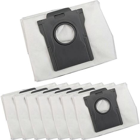8Pcs Sac à poussière pour D10 Plus Gen 2 pour L10s Plus Robot Aspirateur Large Capacity Sac à poussière pièce détachée (1/5)