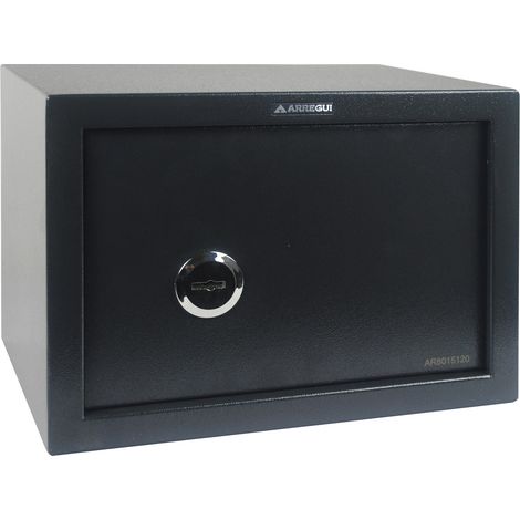 ARREGUI Class T25K Möbeltresor  Möbelsafe aus Stahl mit Doppelbart Sicherheitsschloss, Anwenderfreundlicher Tresor  Safe, Sicherheitssafe für Zuhause, einfache Montage, 25 x 35 x 25 cm, 17 L