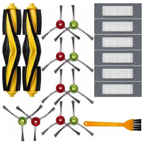 Pièces de rechange pour robots aspirateurs Deebot Ozmo 920/950/T8/T8 AIVI/T8 Max/T5/N7/N8 Pro : brosse principale, brosses latérales et filtre.