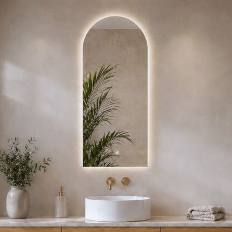 LOMAZOO miroir de salle de bain Tunis avec éclairage LED 45 x 100
