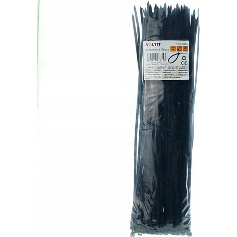 BRIDAS 3.6 x 300 NYLON 66 NEGRO - 100 uds. (1/5)