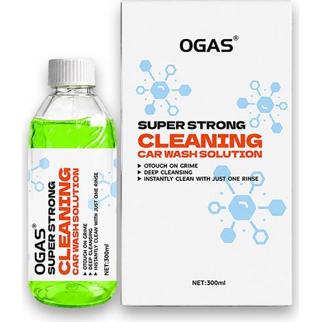 Le liquide de lavage auto OGAS Super Clean nettoie en profondeur et se rince facilement. Nettoyage puissant sans abîmer la peinture. Convient à un usage domestique. (1/2)