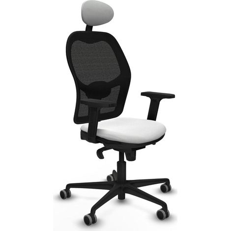 Piqueras-y-crespo Jorquera Chaise de bureau blanche ergonomique (1/3)