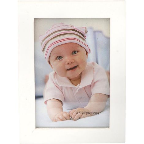 Cornice portafoto bianca, 15x11,5 cm, da appendere, verticale o orizzontale. (1/5)