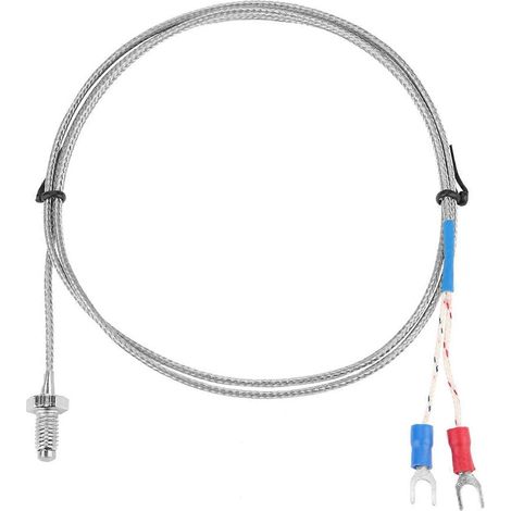 M6-Schraube mit Feingewinde Typ K Thermoelement-Temperatursensordraht 0-400℃ (3 m)