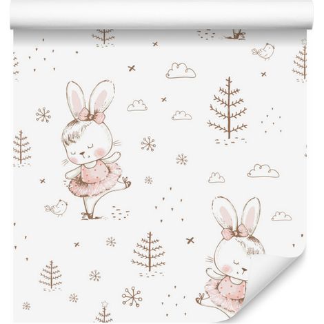 Papel pintado decorativo con estampado para salón y dormitorio, 50x1000 cm. (1/5)