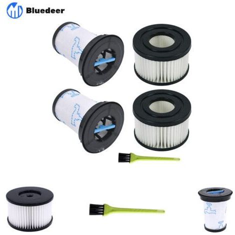 Ersatzfiltersets (4-teilig) für kabellose Multifunktions-Stielstaubsauger, kompatibel mit den Zubehörteilen Rowenta Air Force Flex 760 ZR009003 und ZR009004 (1/5)