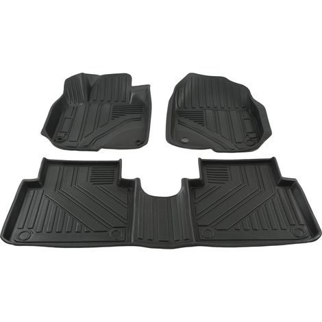 Lot de 3 tapis de sol de voiture, protection contre les intempéries, noirs, flexibles et antidérapants, compatibles avec CR-V 2017-2022 (1/5)