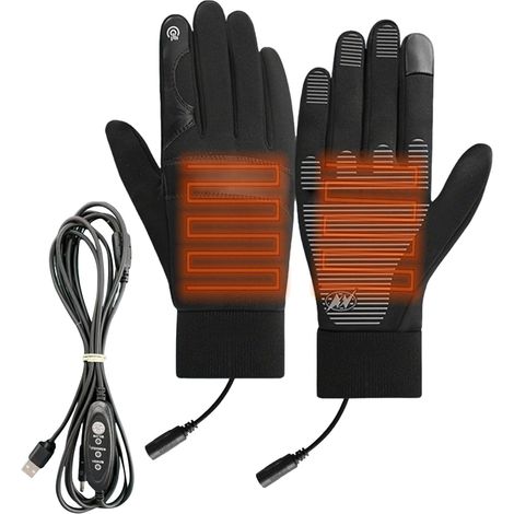 Winter Heated Gloves Waterproof USB Electric Heated Gloves Non-Slip Hand Warmers for Outdoor Sports, Work, Snow, Motorcycling, Fishing, Camping, Driving, Running (1/5)