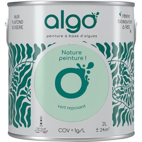 Pintura ecológica de 2 L Verde Relajante - Algo