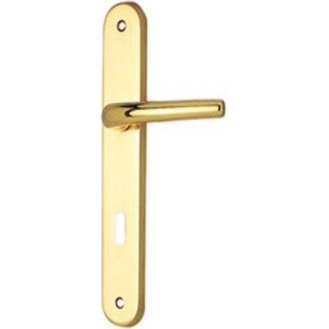 CONDY - GUARNITURA CON PLACCA E FORO CHIAVE CROMO SATINATO