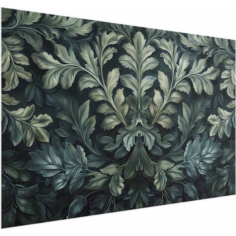 Poster - Foglie vittoriane in verde scuro (1/4)